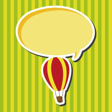 sıcak hava balon Tema öğeleri vektör, eps