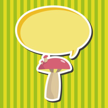 mantar karikatür Tema öğeleri vektör, eps