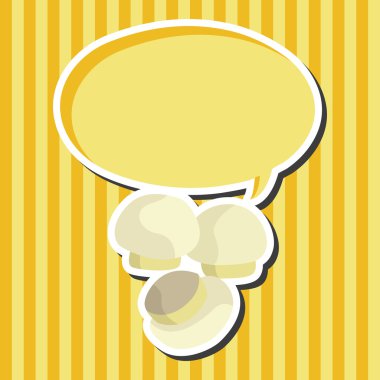 mantar karikatür Tema öğeleri vektör, eps