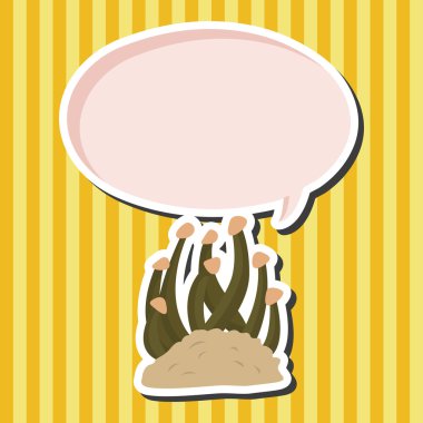 mantar karikatür Tema öğeleri vektör, eps