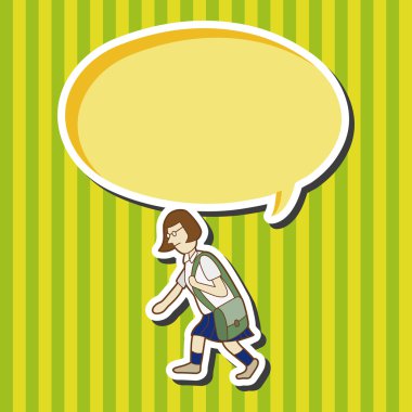 Öğrenci çizgi film Tema öğeleri