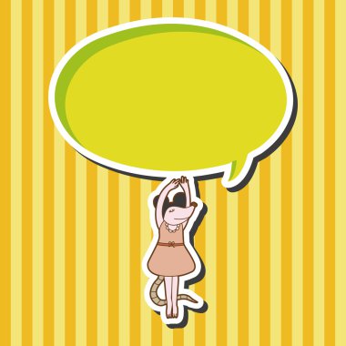 Tema öğeleri Karikatür hayvan dans