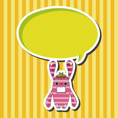 canavar çizgi film Tema öğeleri vecotr, eps