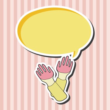 iş aracı eldiven Tema öğeleri vektör, eps