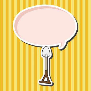 iş aracı kürek Tema öğeleri vektör, eps