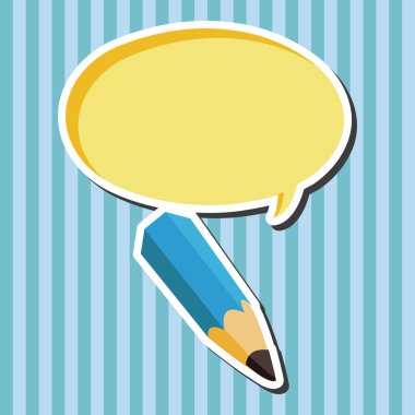 ileti örneği kalem Tema öğeleri vektör, eps