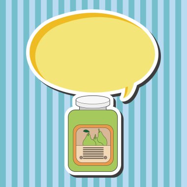 meyve reçeli Tema öğeleri vektör, eps