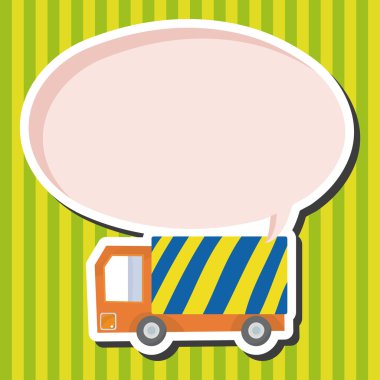 Nakliye kamyonu Tema öğeleri vektör, eps