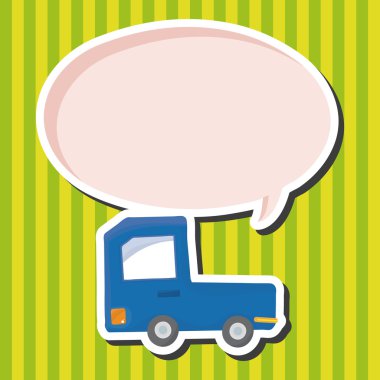 Nakliye kamyonu Tema öğeleri vektör, eps