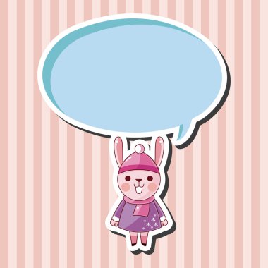 hayvan tavşan kış çizgi film Tema öğeleri