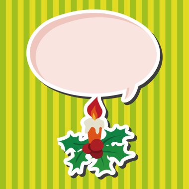 Noel mum düz simgesi öğeleri arka plan, eps10