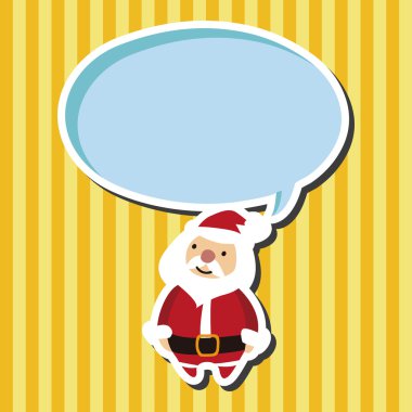 Noel Noel Baba düz simgesi öğeleri arka plan, eps10