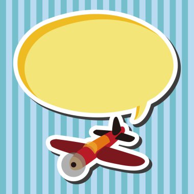 Ulaşım uçak düz simgesi öğeleri arka plan, eps10