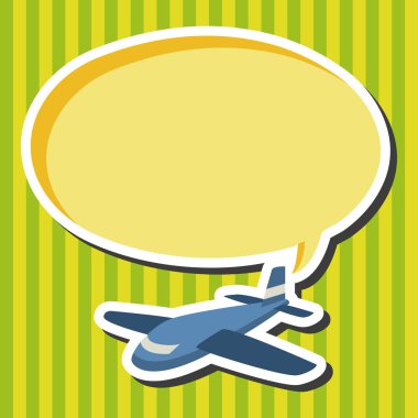 Ulaşım uçak düz simgesi öğeleri arka plan, eps10