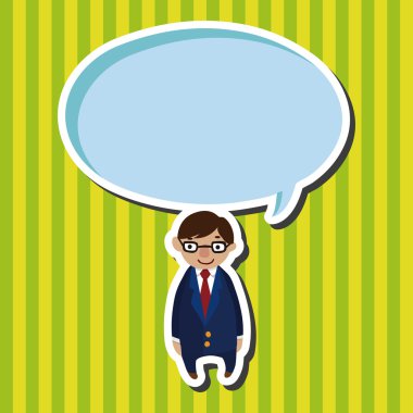 aile baba karakteri düz simgesi öğeleri arka plan, eps10