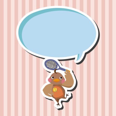 Spor hayvan tavuk karikatür öğeleri vektör