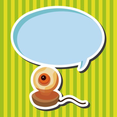 bilgisayar Tema web kamerası öğeleri vektör