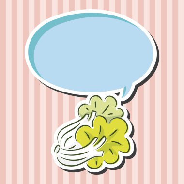 sebze ıspanak düz simgesi elemanları, eps10