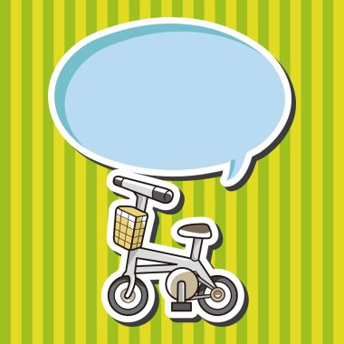 ulaşım Bisiklet Tema öğeleri vektör, eps