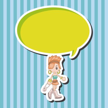 Alışverişçi Tema elemets vektör, eps