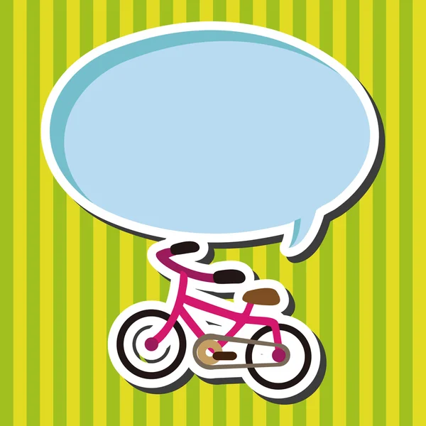 Transporte bicicleta plana icono elementos de fondo, eps10 — Vector de stock