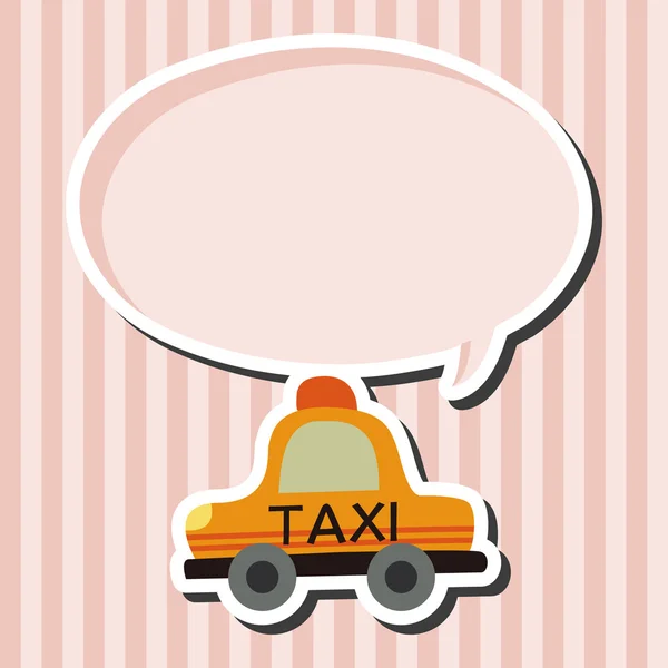 Transportation taxi flat icon elements background,eps10 — Stock Vector