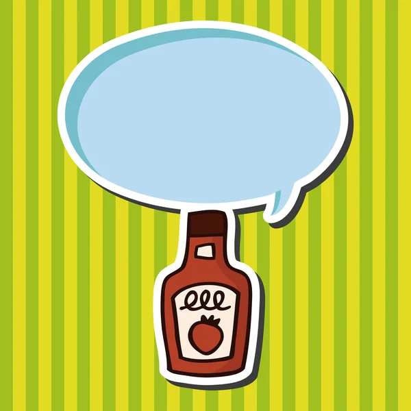 Elementos de icono plano ketchup, eps10 — Vector de stock