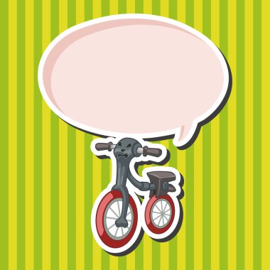 ulaşım Bisiklet Tema öğeleri vektör, eps