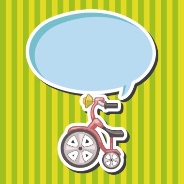 ulaşım Bisiklet Tema öğeleri vektör, eps