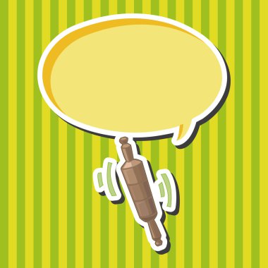 mutfak eşyaları oklava Tema öğeleri vektör, eps