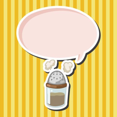 mutfak eşyaları biber şişe Tema öğeleri vektör, eps