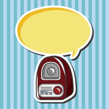 Stil radyo Tema öğeleri vektör, eps