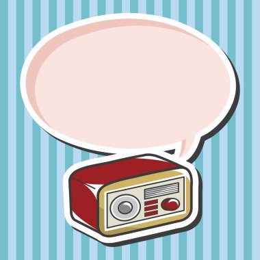 Stil radyo Tema öğeleri vektör, eps
