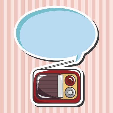 Stil radyo Tema öğeleri vektör, eps