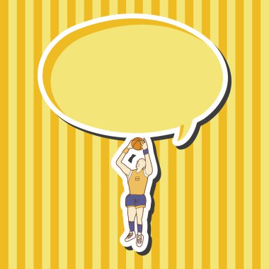 Basketbol oyuncu öğeleri vektör, eps