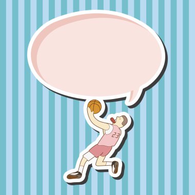 Basketbol oyuncu öğeleri vektör, eps