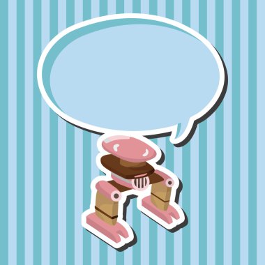 机器人主题元素矢量、 eps