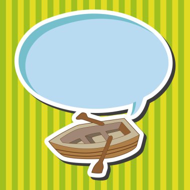 Ulaşım tekne Tema öğeleri vektör, eps