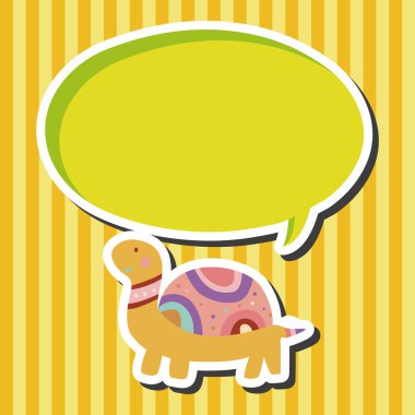 hayvan kaplumbağa çizgi film Tema öğeleri vektör, eps