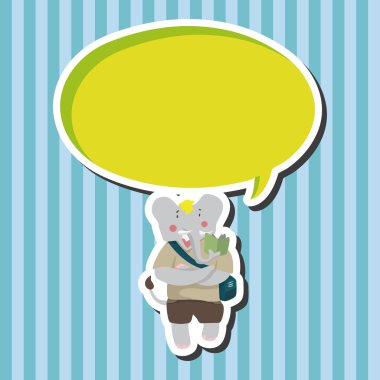 okul çizgi film Tema öğeleri için gidiş hayvan