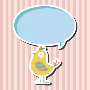 kuş çizgi film Tema öğeleri vektör, eps