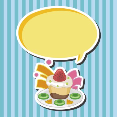 pasta düz simgesi öğeleri arka plan, eps10 dekorasyon