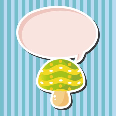 mantar karikatür Tema öğeleri vektör, eps