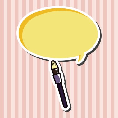 Makyaj fırça Tema öğeleri vektör, eps