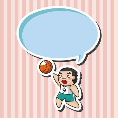 Basketbol oyuncu öğeleri vektör, eps