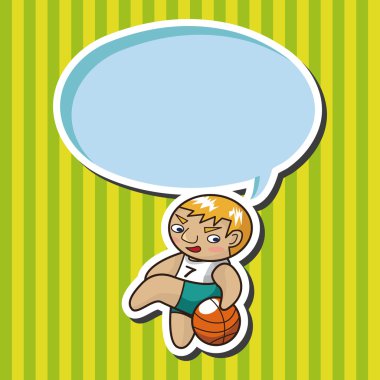 Basketbol oyuncu öğeleri vektör, eps