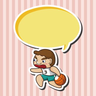 Basketbol oyuncu öğeleri vektör, eps