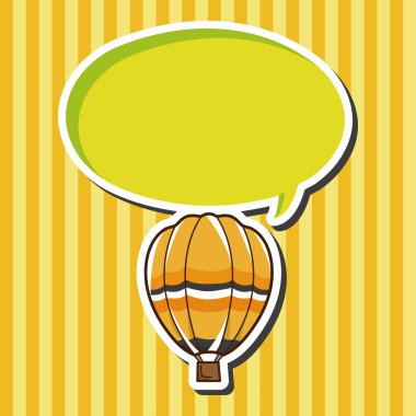Stil sıcak hava balon Tema öğeleri vektör, eps