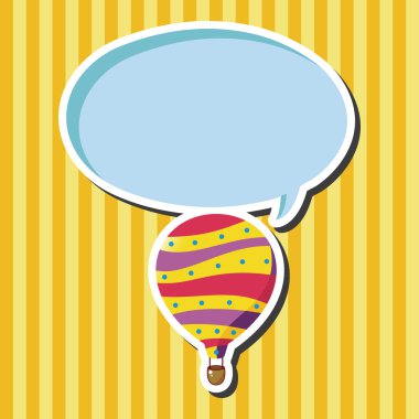 Stil sıcak hava balon Tema öğeleri vektör, eps