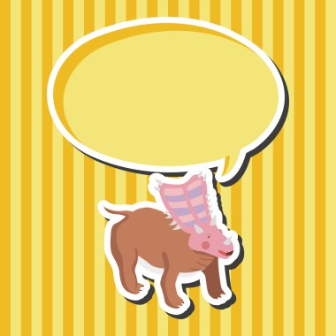 dinozor karikatür Tema öğeleri vektör, eps